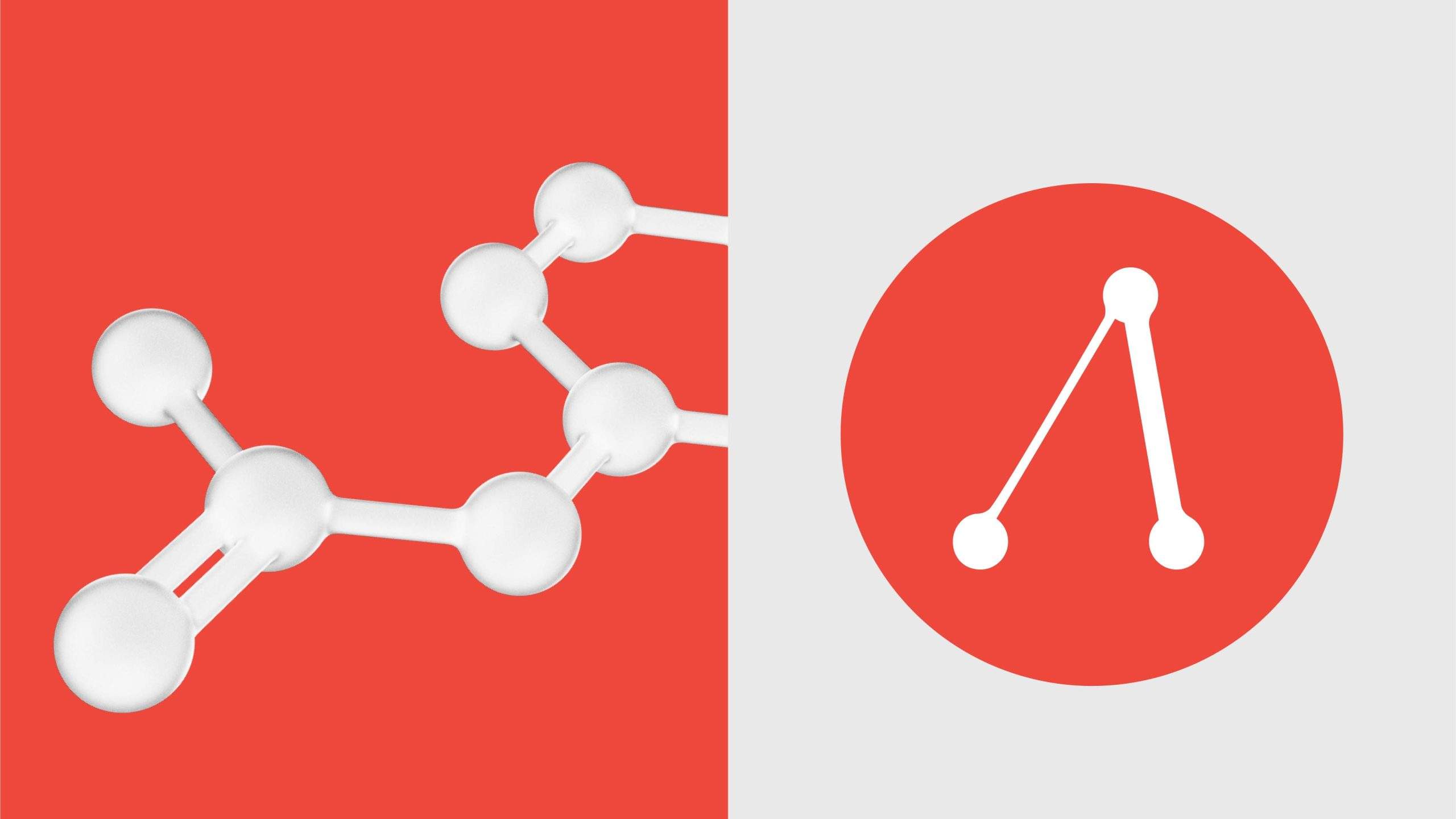 Links eine Molekülstruktur, rechts das Logo der Apotheke Laa.